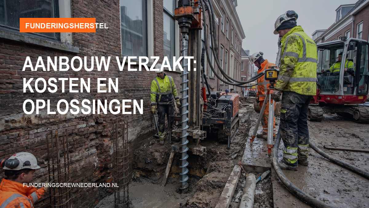 Aanbouw verzakt: kosten en oplossingen