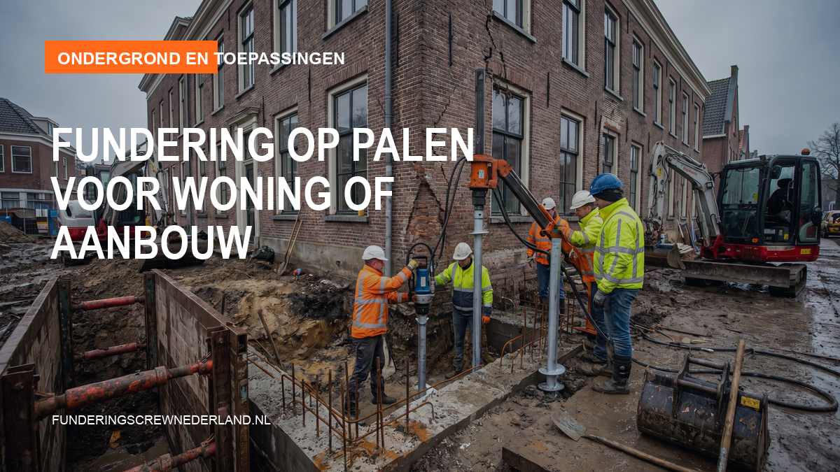 Fundering op palen voor woning of aanbouw