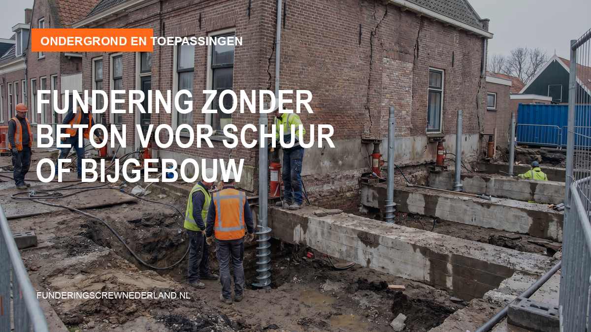 Fundering zonder beton voor schuur of bijgebouw