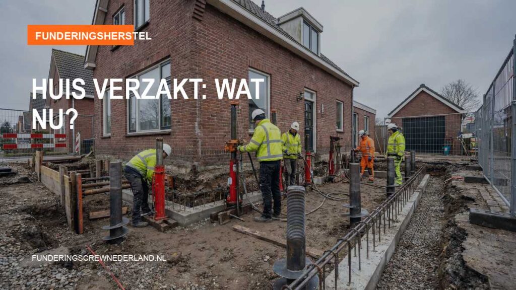 Huis verzakt: wat nu?