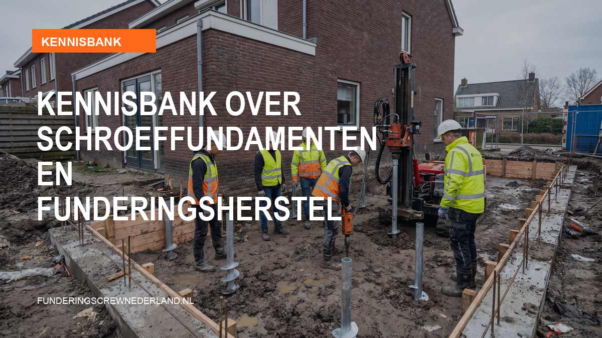 Kennisbank over schroeffundamenten en funderingsherstel