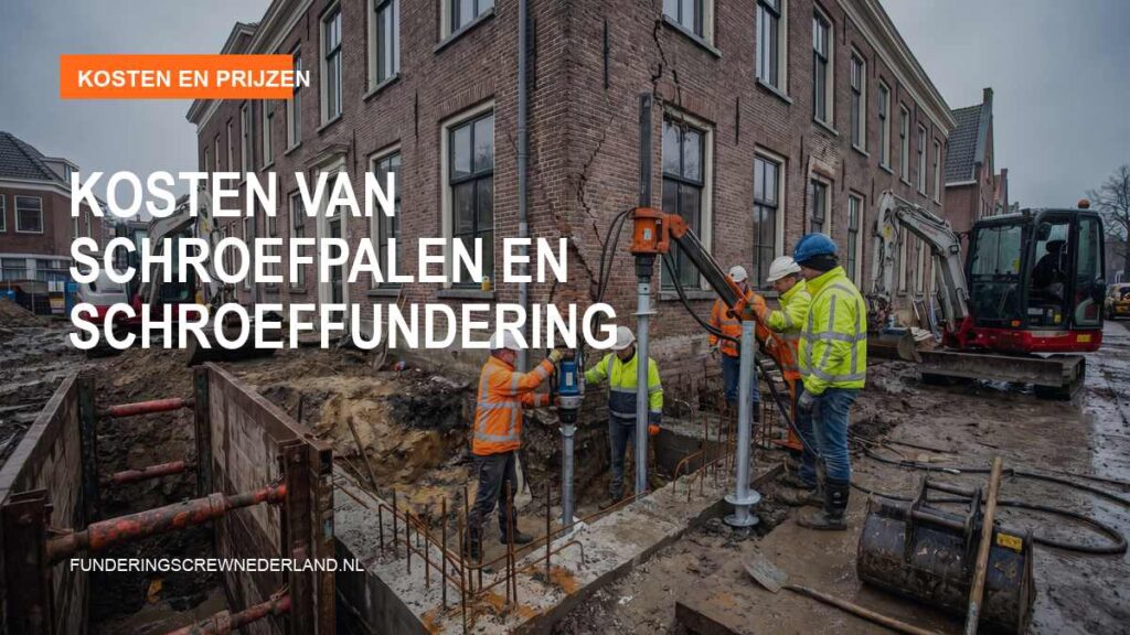 Kosten van schroefpalen en schroeffundering