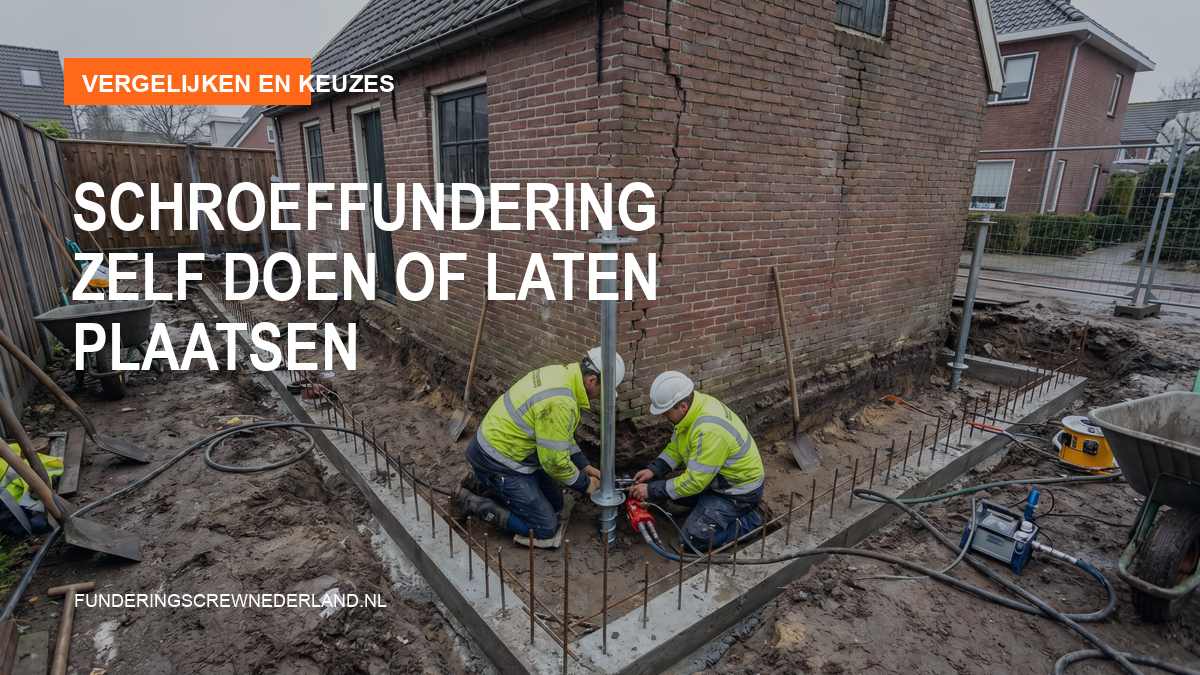 Schroeffundering zelf doen of laten plaatsen