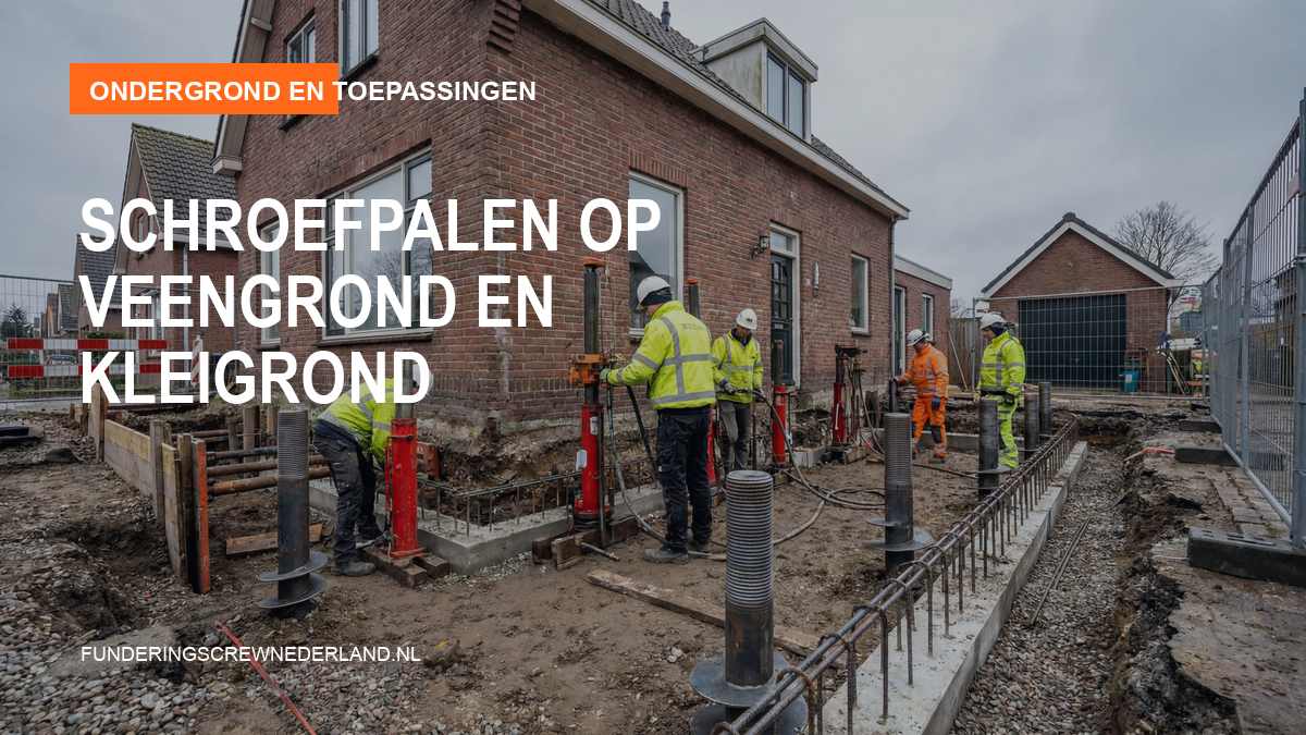 Schroefpalen op veengrond en kleigrond